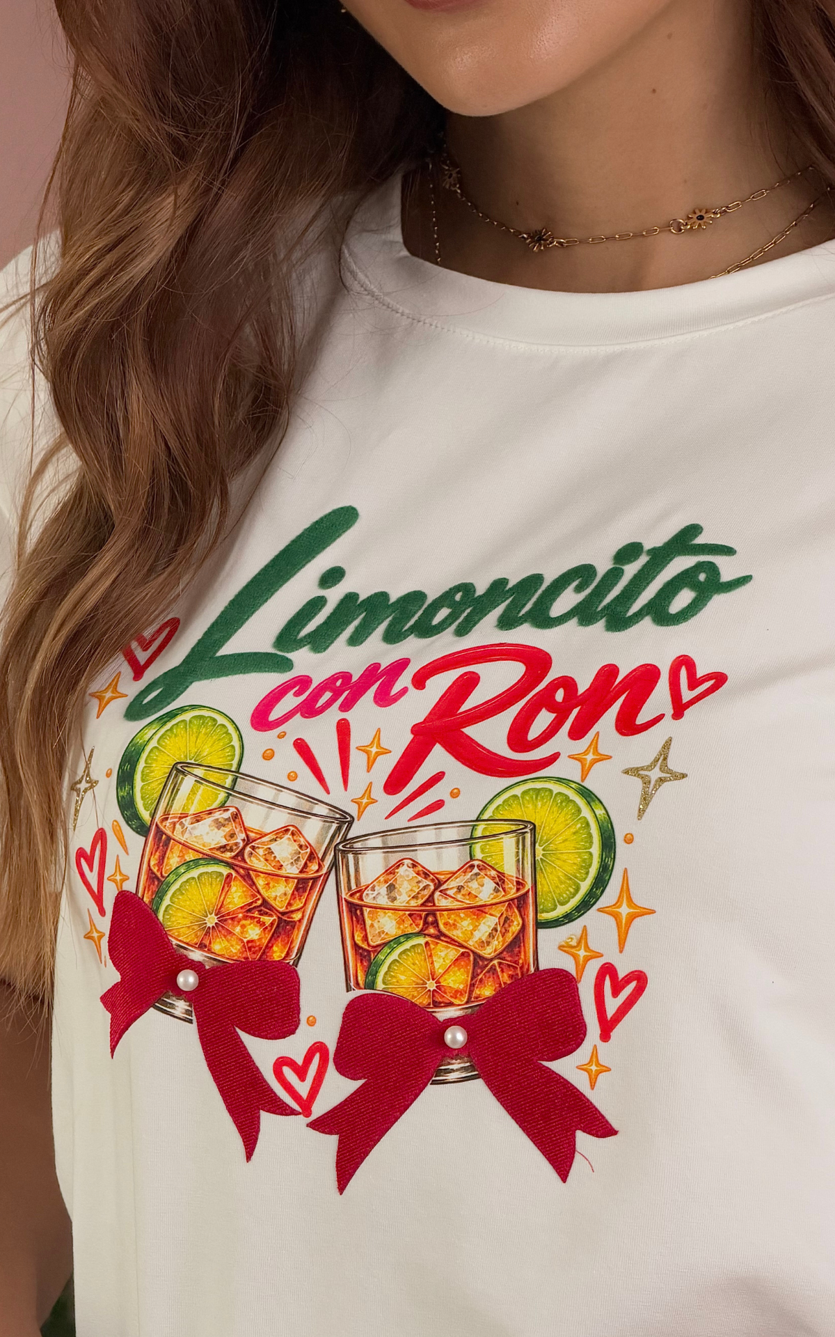 Camiseta Limoncito con Ron Beige