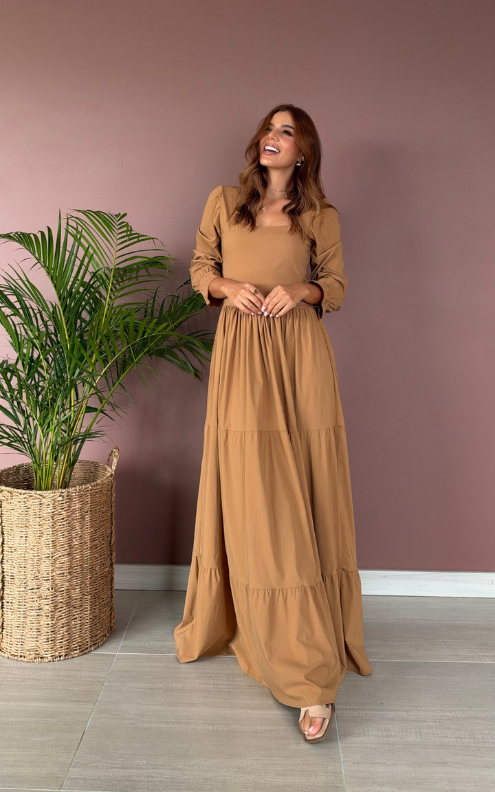 Vestido Escote Cuadrado
